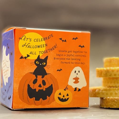 ゴーストリー ラスク 〜 3つのお味のラスク詰め合わせ 〜 ハロウィン お菓子 プチギフト 女性 人気 おしゃれ ギフト 詰め合わせ クッキー 個包装 プレゼント 安い 可愛い 猫 小さな御菓子 1000円以下 袋付き お礼