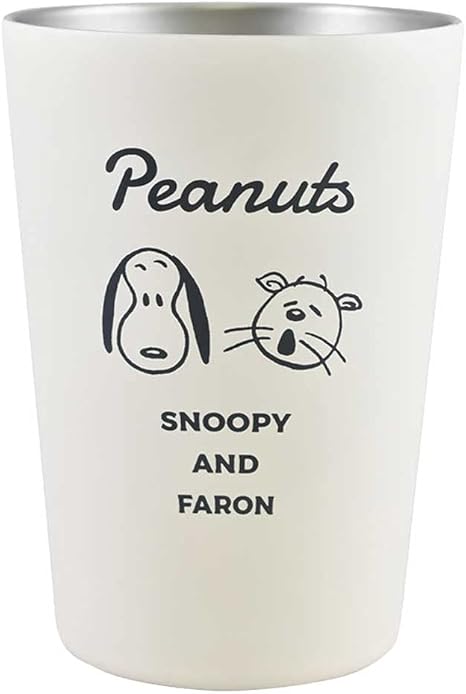 Amazon 大西賢製販 Peanuts ステンレスタンブラー Snoopy Ans Faron アイボリー 460ml Pf 1510 サイズ 約f8 6 H12 タンブラーグラス オンライン通販