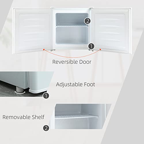 Homcom US800-127V80WT0131 Mini Freezer Countertop thumb #5