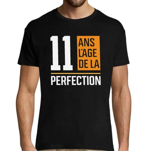 T-Shirt Homme 11 Ans pour Fête d'Anniversaire et Repas de Famille