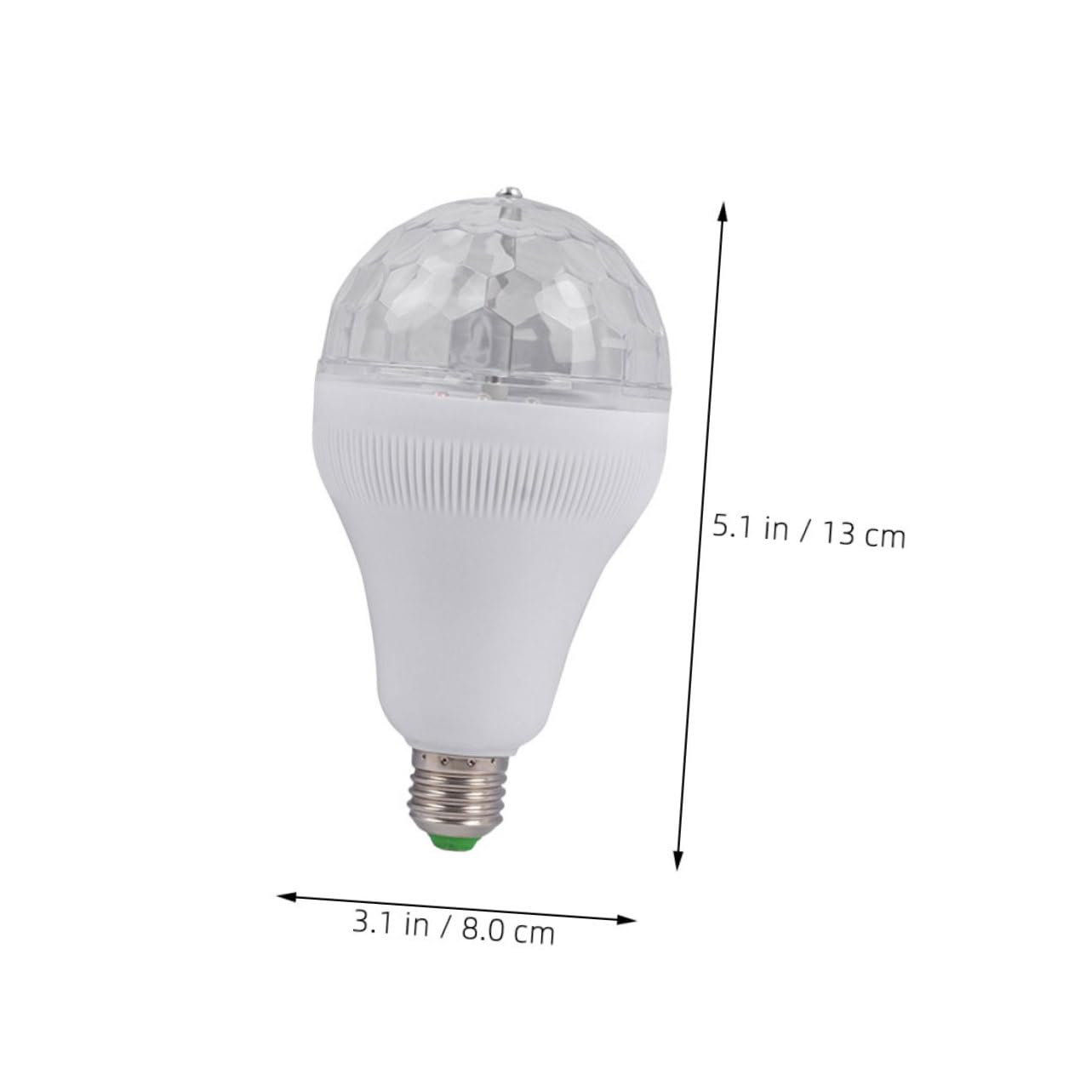 ORFOFE E27 Led Disco Light Bulb Rotating Glittering Party Bulb for Birthday Celebration