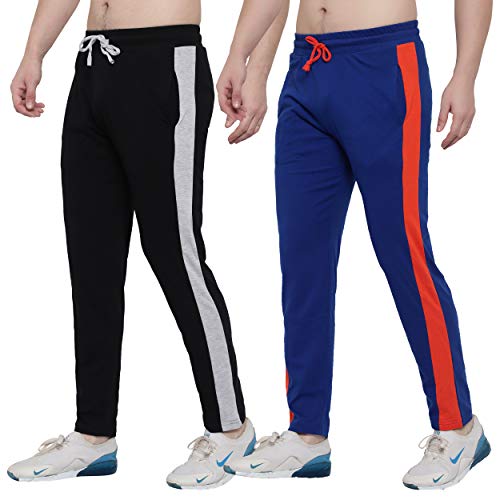 Image of FASHA Men's Cotton Track Pant | Men's Casual Wear Trousers Pack of 2