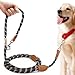 PETCOOZ Hundeleine 3M Verstellbare Schleppleine f&uuml;r Mittel- & Gro&szlig;hunde (20-60kg), Weicher Griff, 2 Karabiner & Sicherheitsringe, Vielseitige Doppelleine aus stabilem Nylon, Schwarz und Wei&szlig;