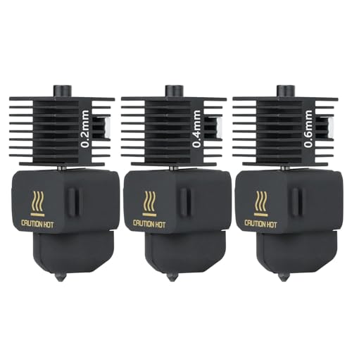 olzzdda 0.2mm+0.4mm +0.6mm 3�� A1 �~�j�A�b�v�O���[�h�z�b�g�G���h�L�b�g�A3D�v�����^�[�v�����g�w�b�h�z�b�g�G���h���M�u���b�N�L�b�g�d���X�`�[���m�Y���ƃV���R���\�b�N�X Bambu Lab A1/A1 Mini�p