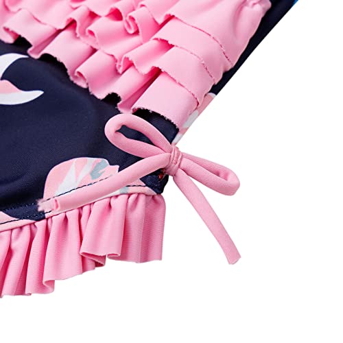 Image of XFGIRLS Baby /Toddler Girls Swimsuit Long Sleeve One-Piece Bathing Suit Rash Guard for Kids UPF 50+ Swimwear