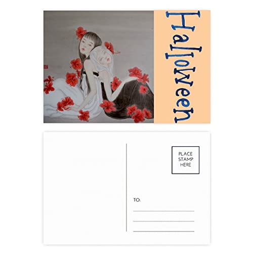 Cartes postales de remerciement floral rouge pour célébrer vos plus beaux moments