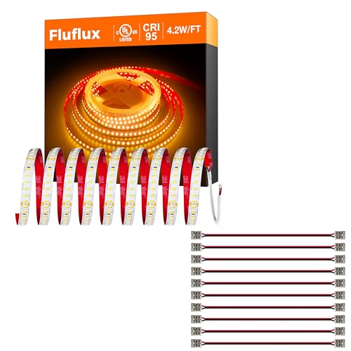 Kit de tira LED 2700K 16.4 pies con conectores 10mm miniatura 1