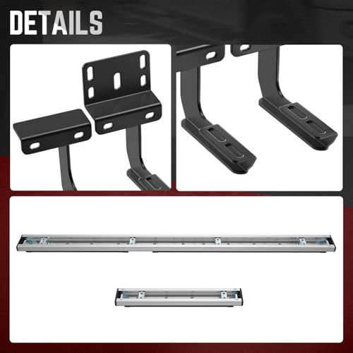 Estribos planos 6.5" DNA Motoring compatibles Ford Transit miniatura 7