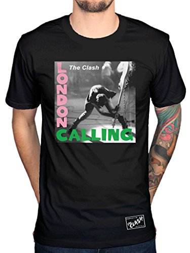 The Clash London Calling T Shirt (Noir) - Large