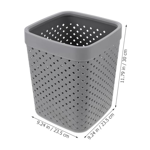 Caneca de basura rectangular de plástico pequeño Uonlytech miniatura 2