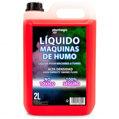 PLANTAWA Liquide Machine à Fumée Haute Densité 2 L | Effet Fumée Épaisse et Durable | Compatible avec Toutes les Machines à Fumée | Idéal pour Fêtes,...