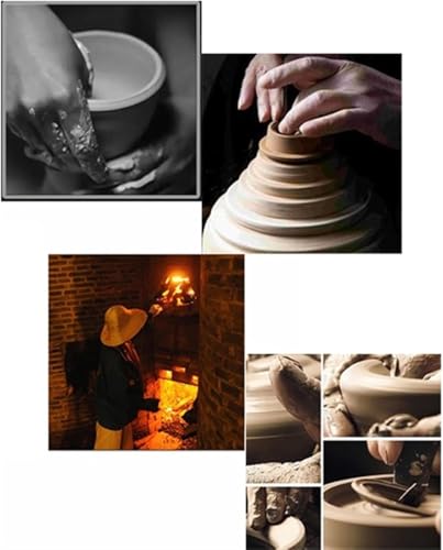 Vase céramique style pot à gingembre pour rompre la monotonie d'un meuble vide