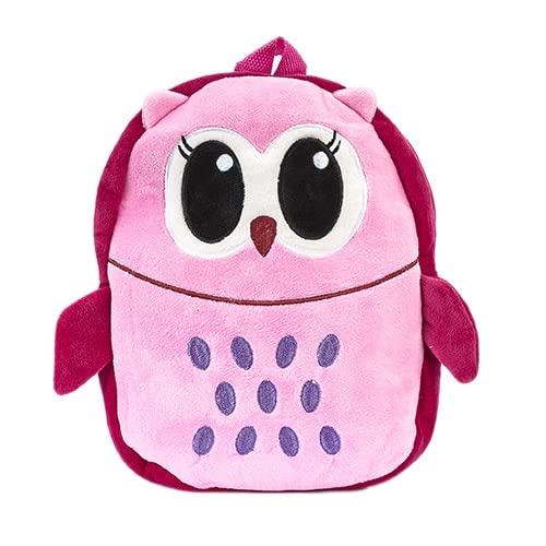 Mochila de Pelúcia Turminha Animal Coruja Cherry Unik Toys