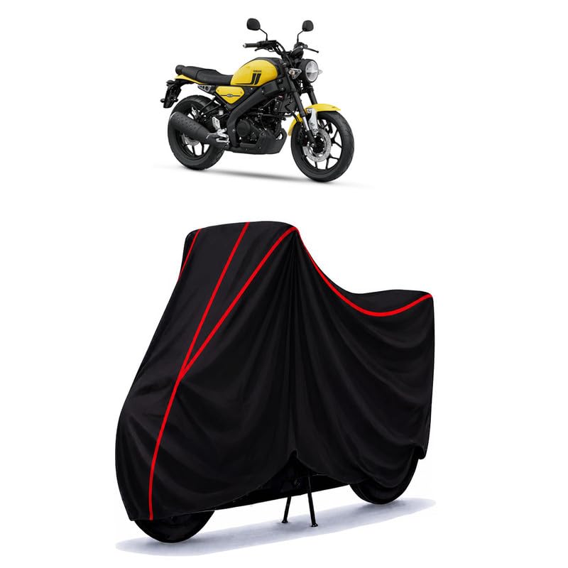 Image of XSR 125 Water Resistant Bike Cover for All Motorcycles & Scooters | Heavy Duty Premium Taffeta Fabric | UV Protection, Dustproof, Scratchproof | All Weather Two Wheeler Body Cover with Elastic Bottom