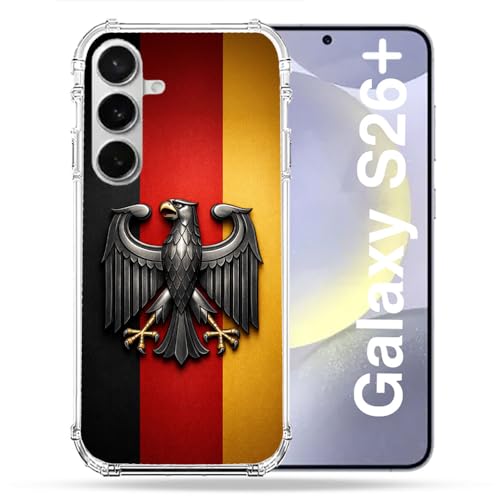 Coque Samsung S26 Plus robuste voyage drapeau Allemagne antichoc