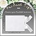 Panelee Wedding Guest Book with Pen White Velvet Reception 144 Page Sign in Book Wedding Memory Papers Elegant Guestbook for Bridal Shower Party Guest Visitor