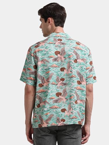 Image of StitchX Men's Abstract Printed Resort Shirt S-2XL