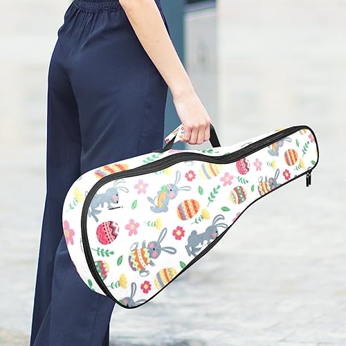 JRHEJTHH Durable Ukulele Bag Water Resistent Ukulele Case with Adjustable Shoulders for 21 23 24 inch Thick Padding Easter Grey Rabbit - Les Beatles, Paul McCartney, John Lennon, RIngo Starr, George Harrison JRHEJTHH Durable Ukulele Bag Water Resistent Ukulele Case with Adjustable Shoulders for 21 23 24 inch Thick Padding Easter Grey Rabbit – Image 7