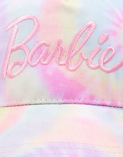 Barbie Cap for Girls | Kids & Teens Multicoloured Tie Dye Adjustable Snapback Hat | Embroidered Curved Brim Cap Headwear 5