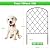 Skcoipsra Decorative Garden Fence 10 Pack, 22in(H) x 10ft(L) Animal Barrier Fence, Rustproof Metal Fencing for Yard, Dog Rabbits Wire Section Garden Edging Border for Yard Patio Garden, Arched