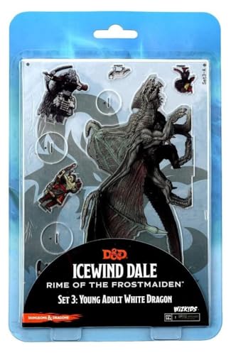 Miniaturas D&D Ídols of The Realms: Ice wind Dale: Rime of The Frostmaiden: 2D Set 3 (Dragão Branco