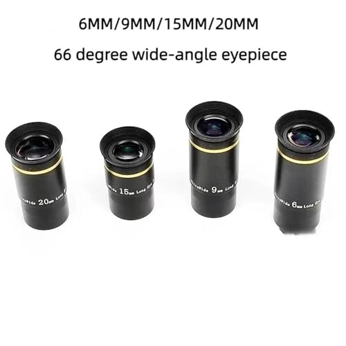 Ocular de 66 grados para telescopio astronómico con focal de 6mm y gran angular 2