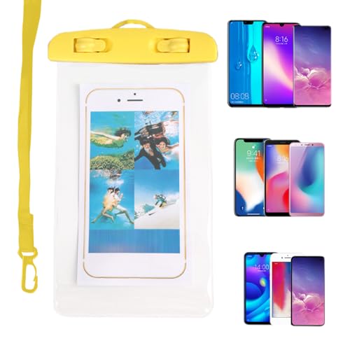 Genérico Impermeable para Teléfono - Transparente con Pantalla Táctil para Smartphone - Móvil De Reparto De Comida - para Crucero Vacaciones Running Camping Buceo Viajes Playa Natación Kayak