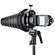 Godox S2 Speedlite Halterung S-Typ, Square Round Head Flash AD400PRO V1 AD200PRO AD200 Fresnel Head und H200R Round Head V860II TT685 TT350