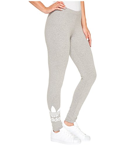 adidas Originals Women's Bottoms Trefoil Leggings, Medium Grey Heather, X-Small