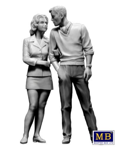 Master Box Kit Bob and Sally - La Pareja Feliz 1/24 miniatura 4