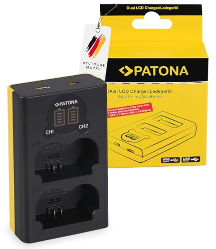 NP-W235 - Caricatore per batteria compatibile con Fujifilm GFX-50s II GFX-100S GFX-100 II X-H2 X-H2s X-S20 X-T4 X-T5 - con USB DUAL LCD 1888 - ingresso USB-C o micro USB