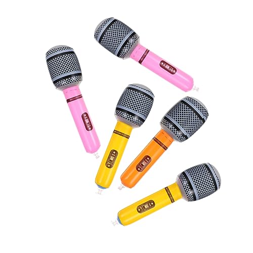 GLEAVI 6pièces Lot de Microphones Jouet Amusants Accessoires Microphone Adorable pour Garçon Fille Couleur Aléatoire