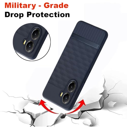 Image of Shockproof Case for Poco X7 Pro 5G | Full Camera Protection | TPU Flexible Back Cover for Poco X7 Pro 5G (Steel Blue)