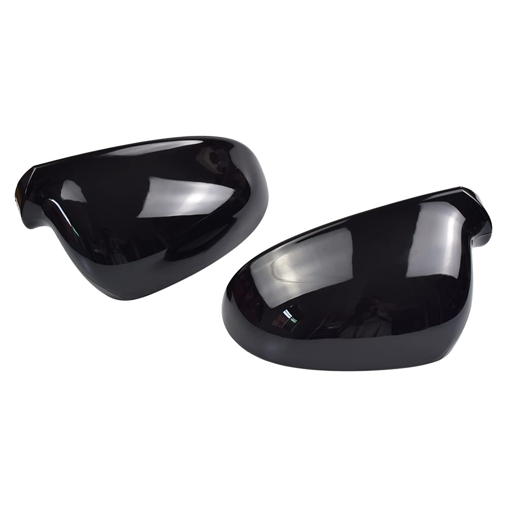 Coperchio specchietto retrovisore per Vw Golf MK5 GTI Jetta 5 | Auto Sostituzione Nero Lucido Sinistro e Destro per Passat B6 B5.5 Sharan Golf Plus Variant EOS 2005-2007