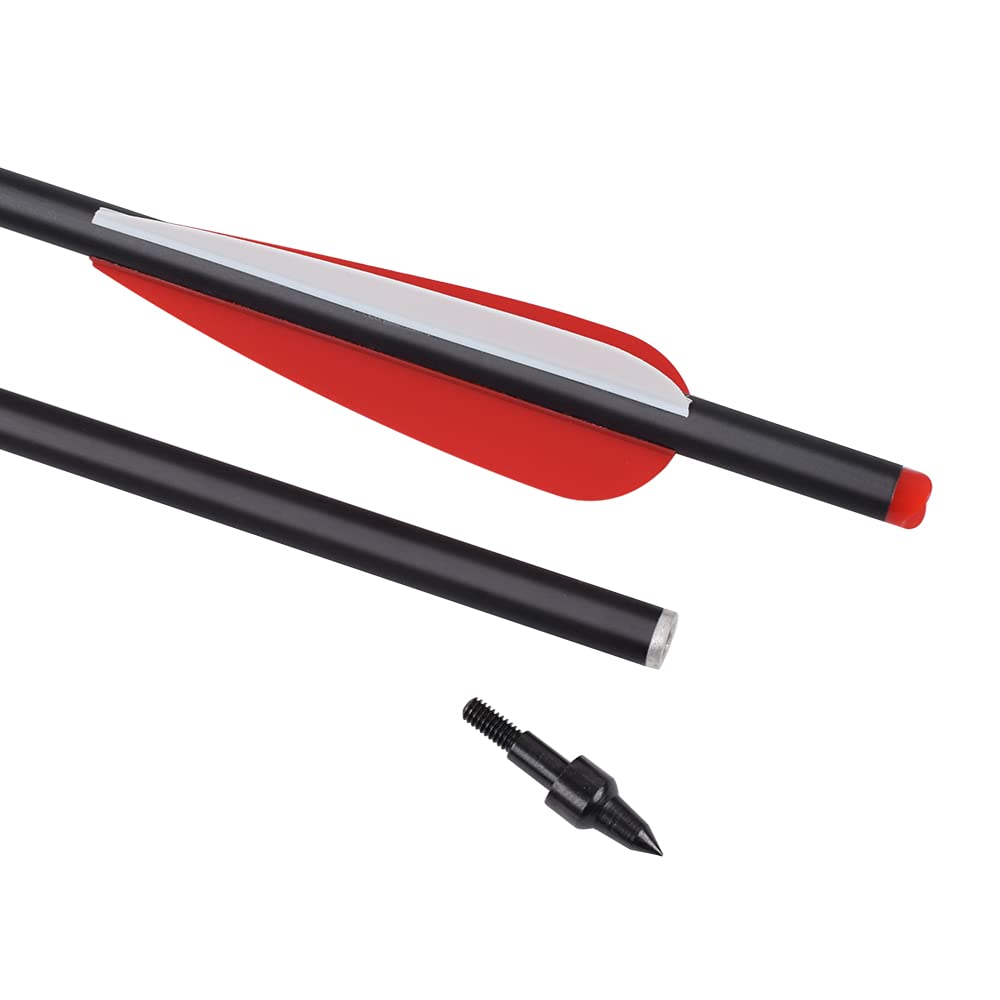 NIKA ARCHERY Boulons d'arbalète flèches en Carbone 18'' 20'' Pouces flèches d'arbalète pour la Chasse à l'arbalète tir à l'arc Cible pratiqu (12 pièces)
