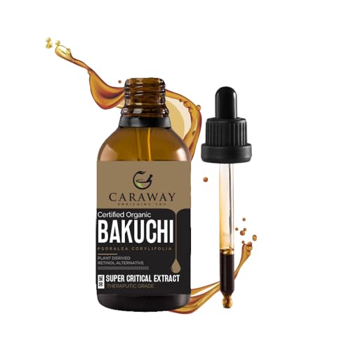 CARAWAY Bakuchiol Oil – Supercritical CO2 Extract | Pure Babchi Oil for Pigmentation, Vitiligo, Redness & Uneven Tone | Bakuchi | Plant-Based Retinol – 50 ml