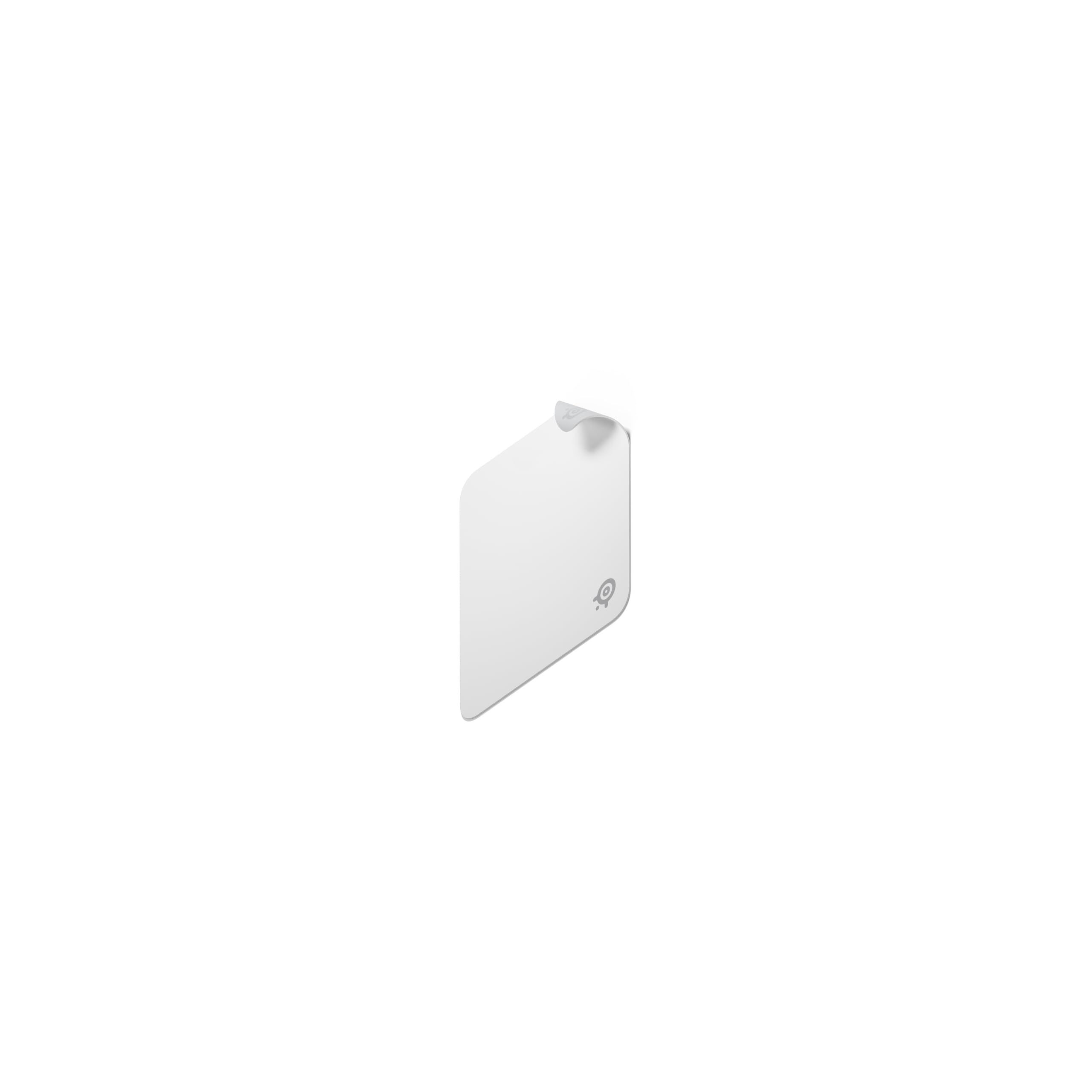 SteelSeries QcK, gamingowa podkładka, średnia - Biała - Antypoślizgowa silikonowa podstawa - Topowe śledzenie, stabilność - opt. dla czujników gamingowych - 320x270 mm - FPS, MOBA, RTS, MMO