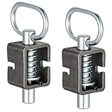 CZC AUTO Spring Latch Lock, Weld-On Spring Latch Assembly, Universal Fit for Utility Trailer Gate, Pack of 2