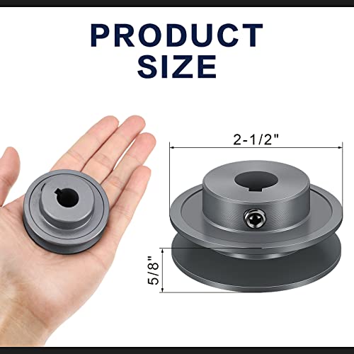 Tondiamo TONDIAMO- GROOVE WEB-01 Mechanical Belt Pulley Single/Double Groove Web Sheave Bored-To-Size Belt Sheave Cast Iron Belt Section thumb #1