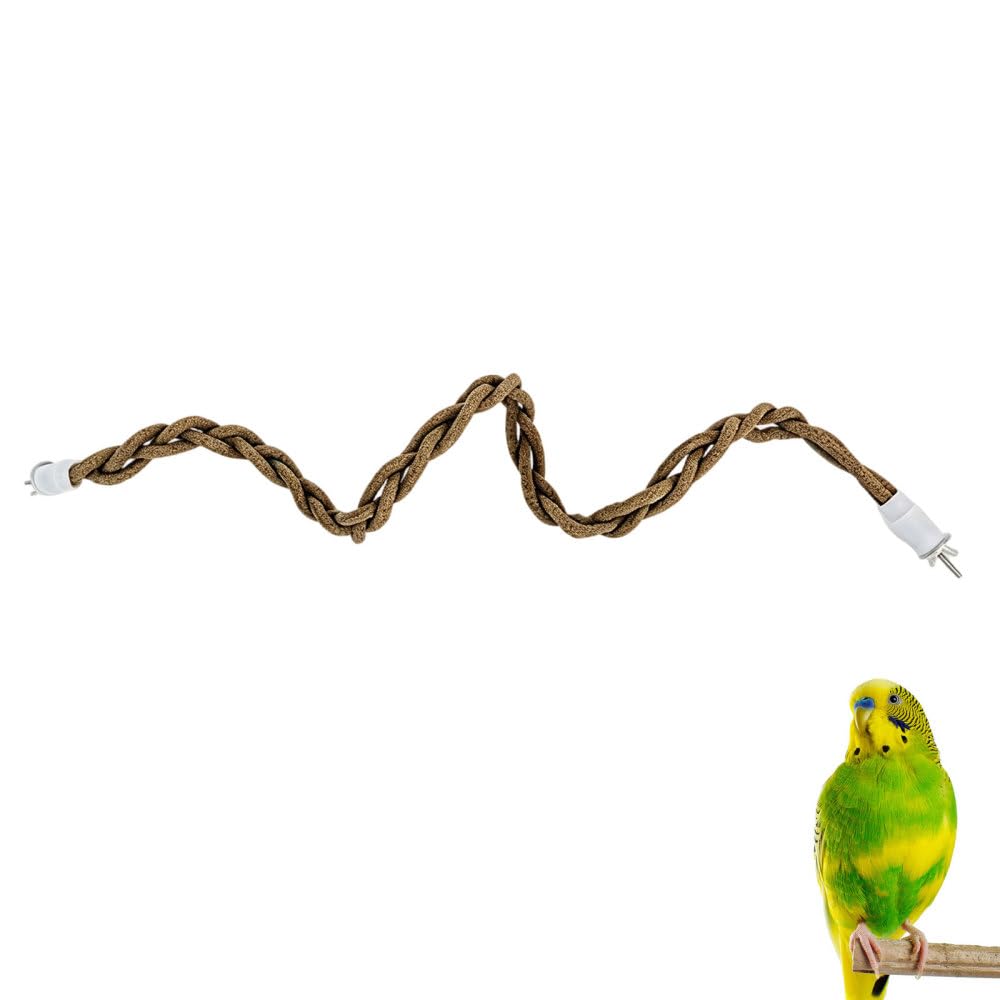 Bird Rope Perch for Reptiles, Bendable Climbing Stand, Flexible 80Cm Length