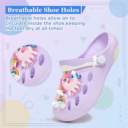 Image of Kids Girls Boys Clogs Garden Shoes Toddler Beach Summer Slides Slippers Indoor Outdoor Children Water Shower Pool Sandals for Toddler /Little Kid