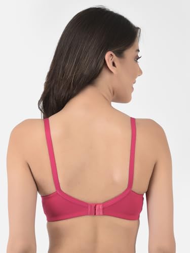 Image of Softline Women's Cotton Blend Wire-Free Non-Padded | Full Coverage Bra Combo | Cut & Sew Design (Pack of 2)