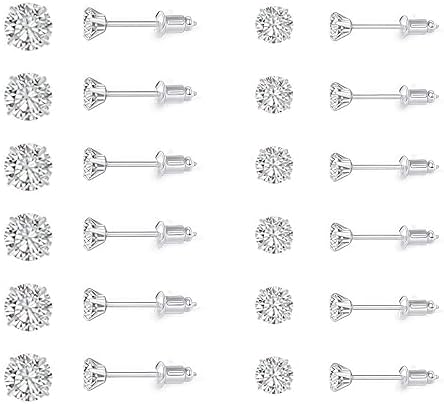 8 Pairs 14k Gold Hoops Earrings For Women, Hypoallergenic Titanium Plated Earrings Hoop Earrings Set, Perfect Gifts For Women Friends And Family On Birthday, Mothers Day,Christmas Gifts