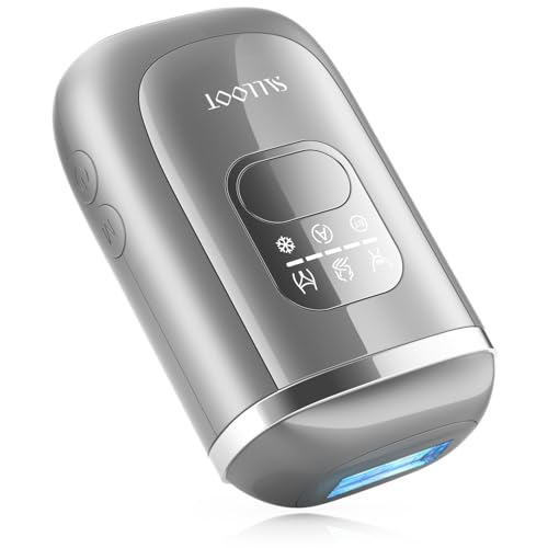 Depiladora Laser para Mujer, Pulsos Duales 78W Potente 22J y Tecn IGBT, Depilación láser con Sapphire Ice 4 °C, Indolora, Eficaz, Permanente, luz pulsada depilacion en Casa para Bikini, Axilas, Viaje