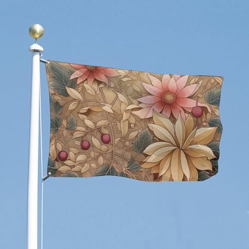Bannière de jardin fleurs décoration pour cour de vacances - 3