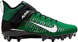 Nike Alpha Menace Pro 2 Mid AQ3209-301 Pine Green-Black Mens Football Cleats 10 US