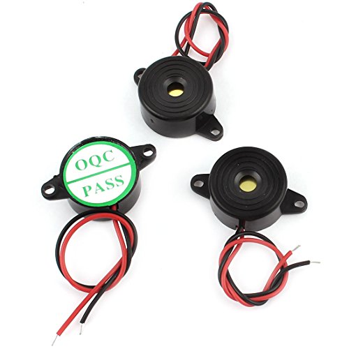 Aexit DC3-24V Industrial Wire Leads 23mm Dia Passive Electronic Continuous Alarm Sound Piezo Buzzer 3 Pcs (700af1ae6b763883be6406a6b7cbe82b)