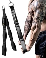MANUEKLEAR Trizepsseil Kabelbefestigung mit größerem Bewegungsbereich, Trizeps-Pull-Down-Seil für Push-Downs, Crunches, Facepulls für professionelles Fitnessstudio (sechs Foles)
