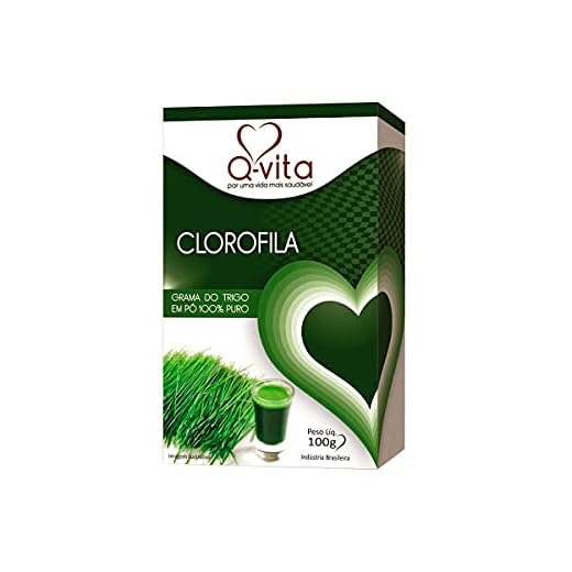 Clorofila Grama Trigo em Pó 100% Puro Sem Glúten Q-Vita 100g