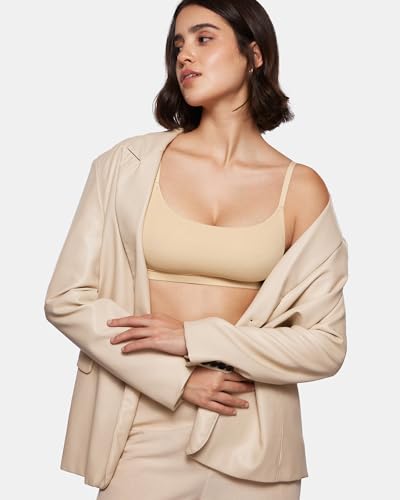 Image of INLYRIC Women's Inbarely Bralettes Cami Bras No Underwire Wireless Seamless Unlined Comfort Sports Bra